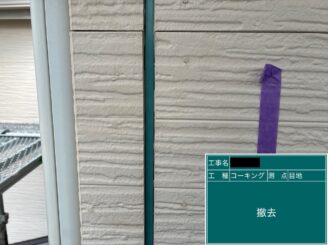 外壁塗装 八尾 目地シール打替え 撤去