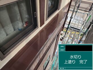 外壁塗装 東大阪 付帯部施工上塗り施工後