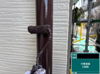外壁塗装 八尾 付帯部2回目