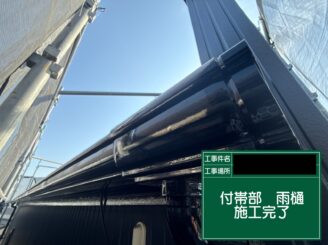 軒樋塗装 大阪市 完了