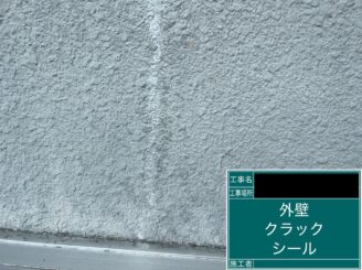 東大阪市 外壁塗装 ひび割れ補修