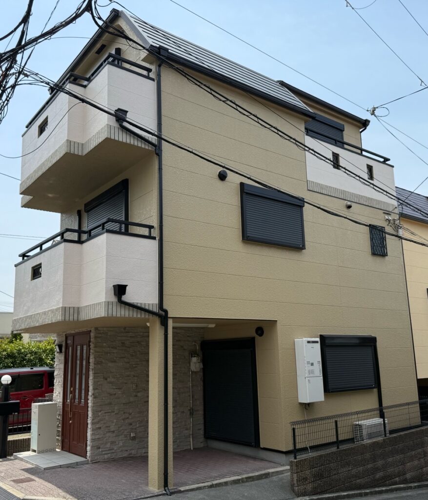 外壁塗装　東大阪　完工
