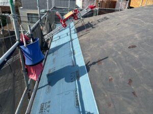 屋根葺き替え　東大阪　ﾙｰﾌｨﾝｸﾞ敷