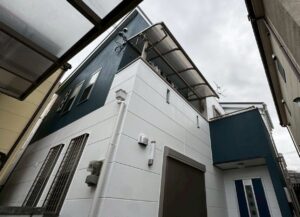 東大阪市　外壁塗装　屋根カバー工法　完工