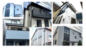 外壁ツートンカラーの色分けはラインを活かす