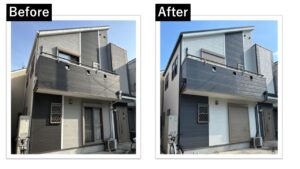 東大阪市外装リフォームビフォーアフター