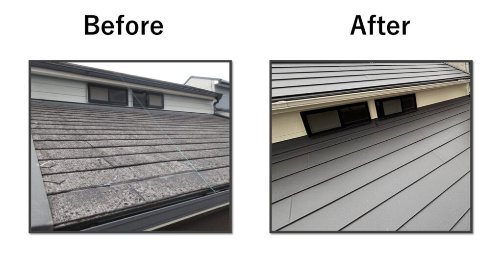 東大阪市　屋根カバー工法