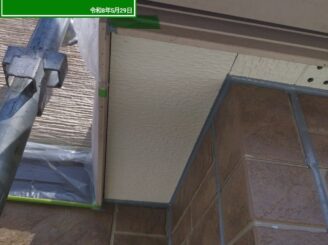 大東市 外壁塗装 下塗り施工後3
