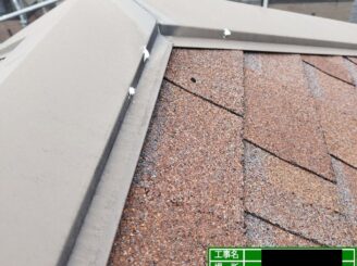 大東市 屋根板金塗装 釘頭シール完了
