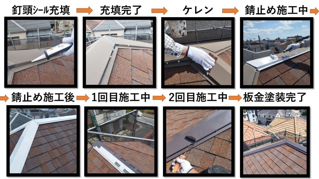 屋根板金塗装　大東市　外壁塗装