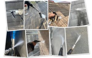 higasioosakasi-exterior-wall-painting-high pressure washing