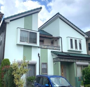 higasioosakasi-exterior-wall-painting-completed construction